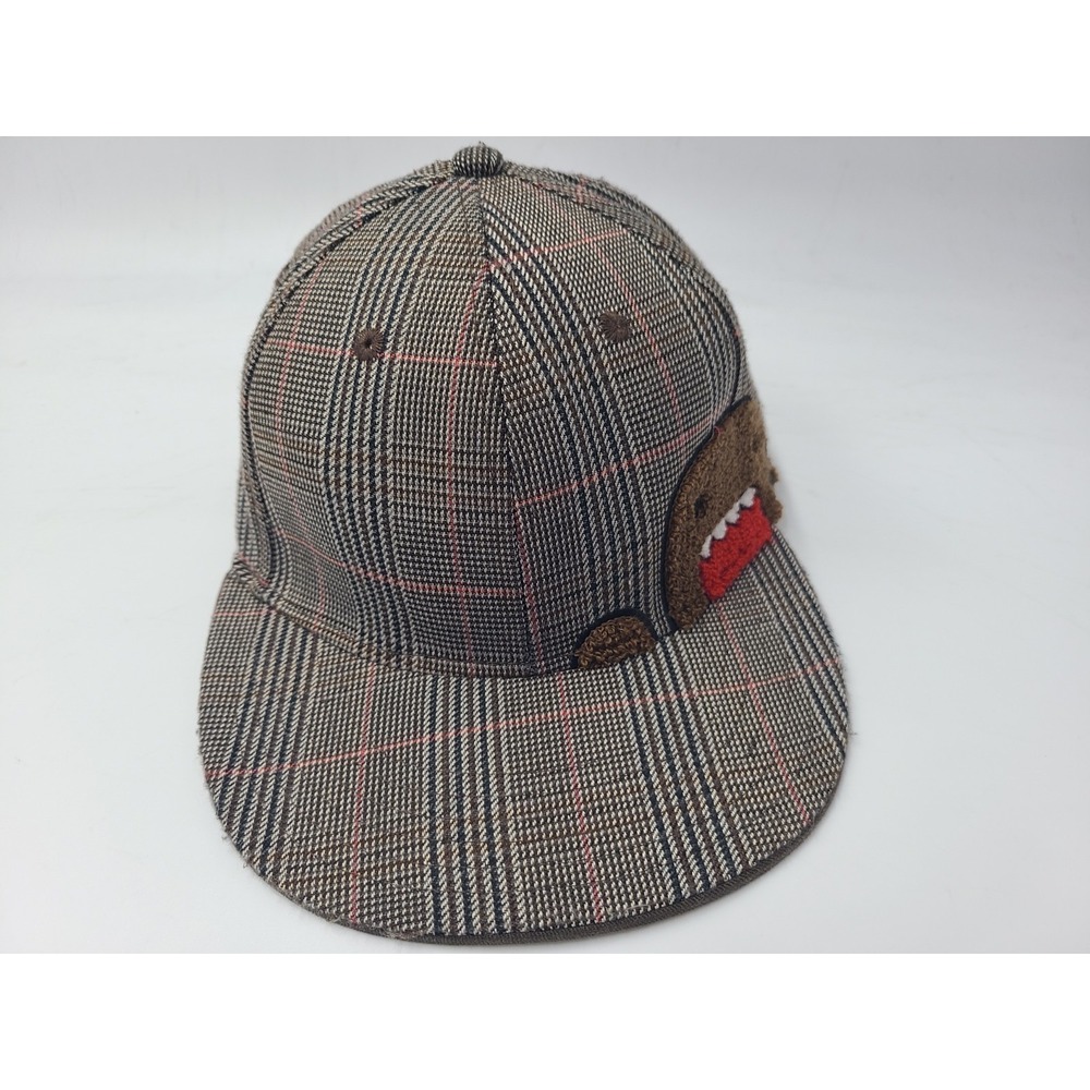 Domo-Kun Flex Fitted‎ (Seems S-M) Hat Cap Cartoon Anime Japan NHK Mascot Brown